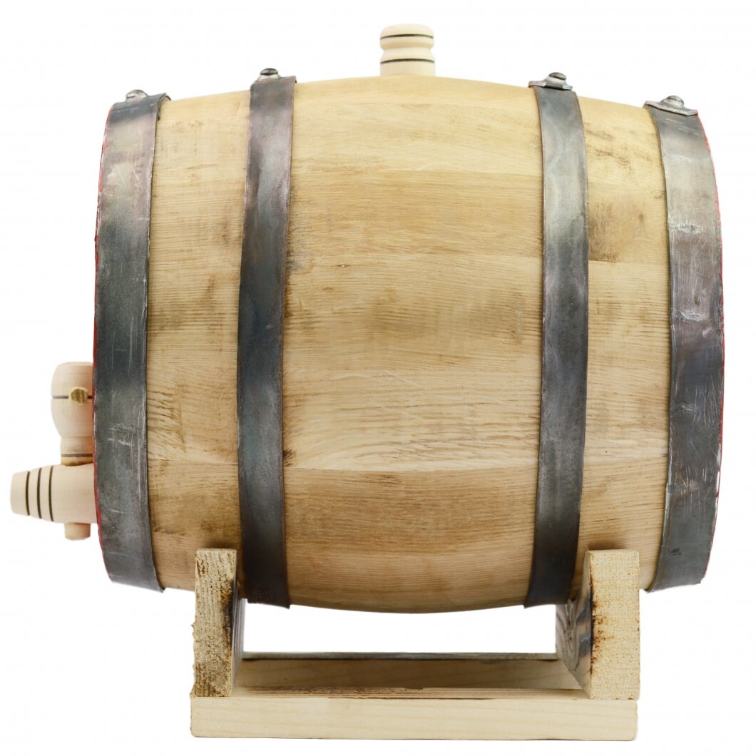 5 Liters Oak Barrel Keg Wood Cask Wooden Tap & Pedestal Etsy UK