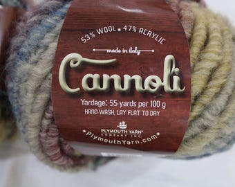 DESTASH 2-PK Plymouth Yarns Cannoli Wool and Acrylic Blend Bulky Chunky weight Yarn