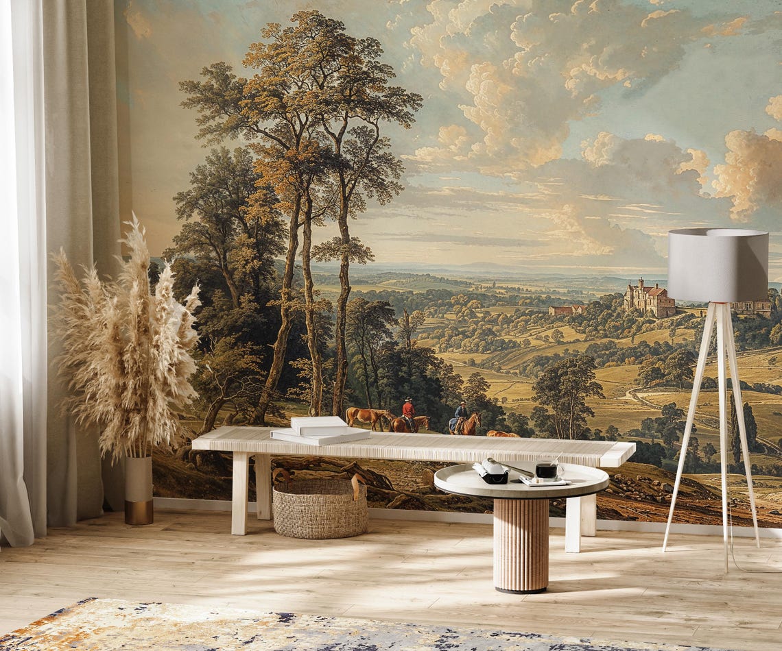 Scene Wallpaper, Scenic Wallpaper Mural, Countryside Wallpaper, Scenic ...