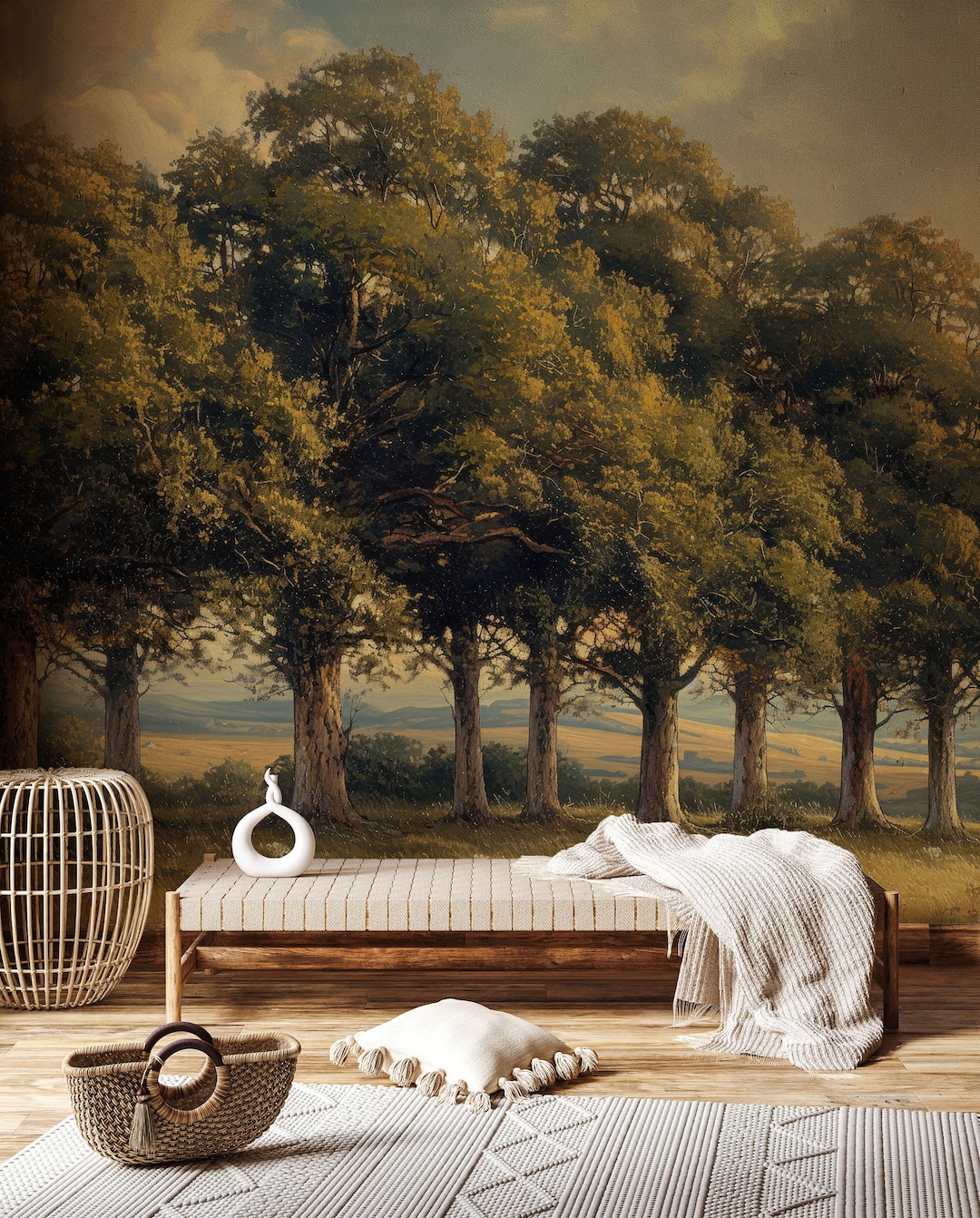 Scenic Wallpaper Landscape Wallpaper… Woodland Scenic Mural Wallpaper