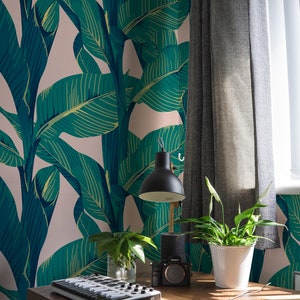 banana leaf removable wallpaper, green banana leaf wallpaper, banana leaf peel and stick wallpaper, palm leaf peel and stick wallpaper, peel and stick wallpaper palm leaves, tropical banana leaf wallpaper , banana leaf wallpaper peel and stick