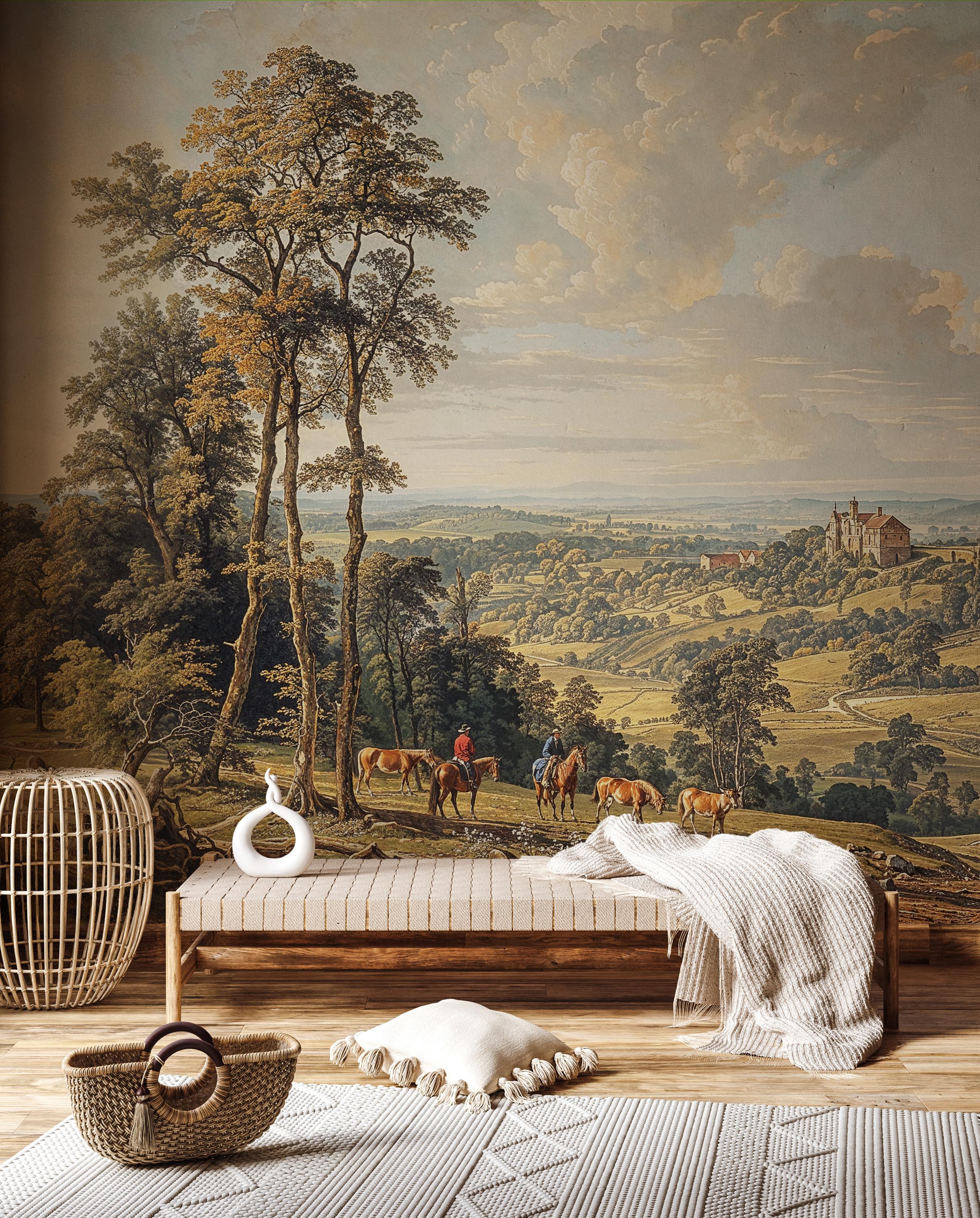 Scene Wallpaper, Scenic Wallpaper Mural, Countryside Wallpaper, Scenic ...