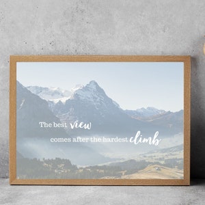 Download Print Quote Poster Mountains Mountains Switzerland Print Photography Art Print Digital Print