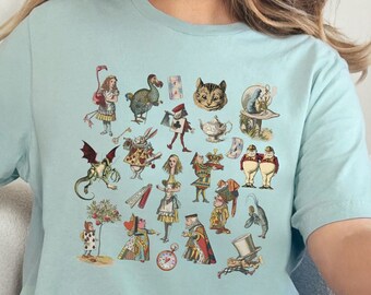 Alice in Wonderland T-Shirt: Bookcore Vintage Illustration Tee