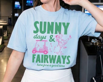 Retro Golf T-Shirt, Girls Golfing Trip Comfort Colors Tee