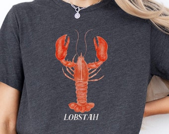 Lobster Graphic Tee, Coastal Summer Vacation Shirt