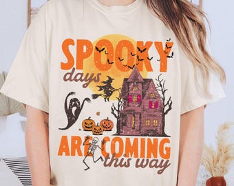 Retro Spooky Season T-shirt, Witchy Graphic Tee
