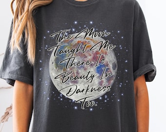 Artemis II Mineral Moon Shirt, Celestial Space Aesthetic Graphic Tee