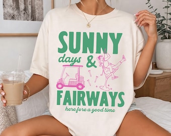 Retro Golf T-Shirt, Girls Golfing Trip Comfort Colors Tee