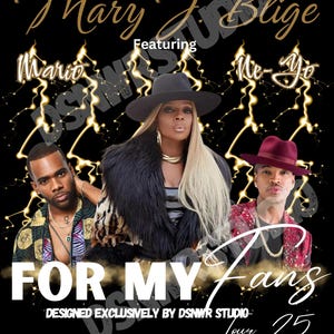 Mary J Blige The For My Fans Tour, Mary J PNG, Mary PNG, Mary J Blige Digital Download