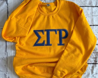 Sigma Gamma Rho T-shirt, Puff Print, SGR Soror, Greek Wear, Sigma Gamma Rho puff print shirt, Sigma Gamma Rho T-shirt, Greek Sweatshirt