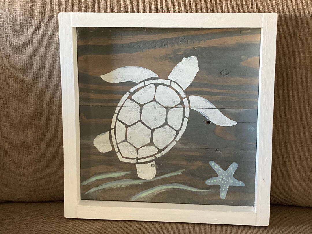 Rustic Beach Coastal Nautical Wood Pallet Wall Art Decor - Etsy