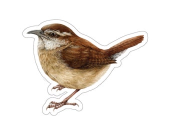 Carolina Wren Kiss-Cut Stickers