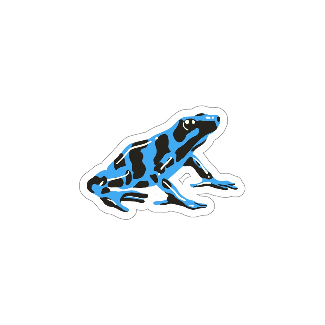 Blue Poison Dart Frog Kiss-cut Stickers - Etsy