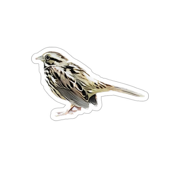 Song Sparrow Kiss-Cut Stickers