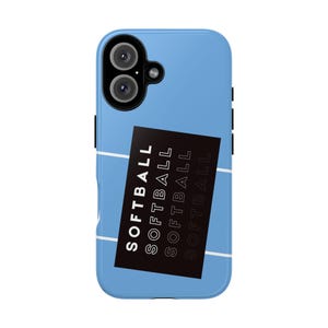 Softball Handyhülle - Robuste Hüllen, Sportzubehör, einzigartiges Geschenk für Sportler, personalisierte Handyabdeckung, perfekt für Softball-Liebhaber