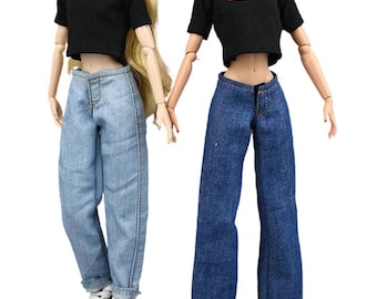 handmade jeans fit to any 12 inch dolls smart clothes