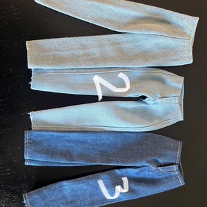 handmade doll jeans for smart doll clothes 12 inch doll