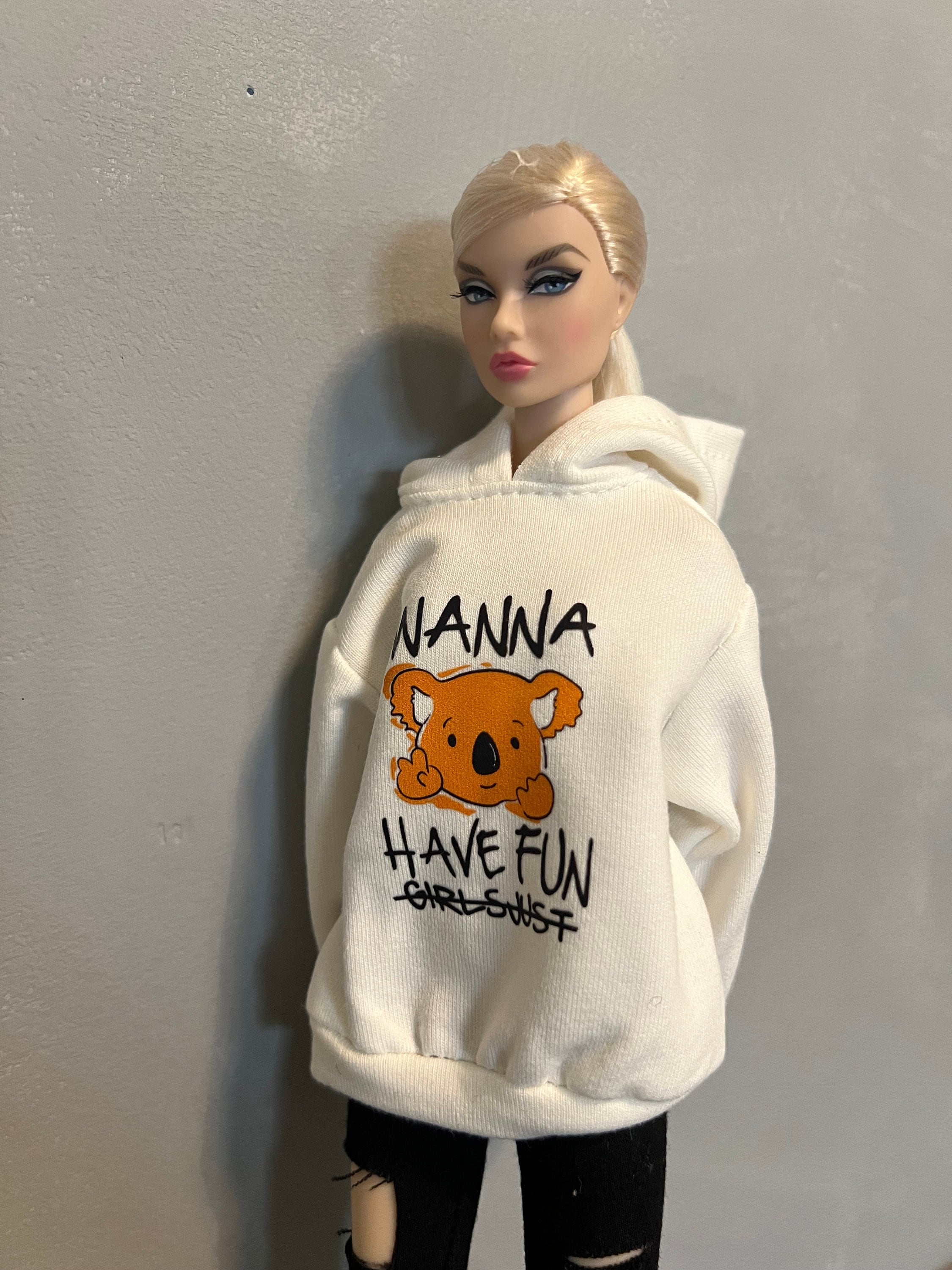 Barbie Doll Hoodie Etsy UK