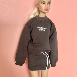 Fashion Royalty Doll Outfit: 30cm Doll Clothing, Hoodie Set