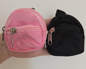 Miniature Doll Gym Bag – Realistic Tiny Sporty Backpack, 1/6 Scale Canvas Pouch