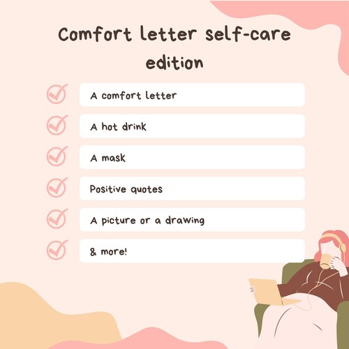 Digital Letter From Your Comfort Character Etsy