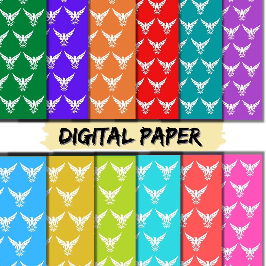 Colour Digital Paper Printable Paper Scrapbooking Paper Etsy
