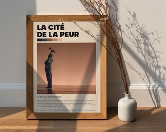 La Cité De La Peur | Alain Chabat | Movie Poster | Vintage Retro Art | Minimalist Movie Poster | Home Decor | French ONLY | From A4 to A2