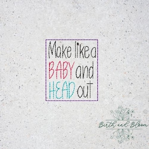Make Like A Baby Feltie Design
