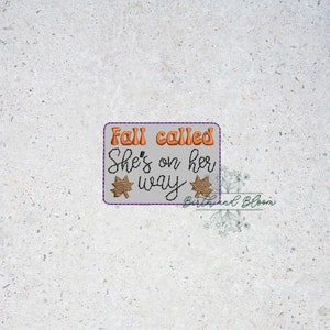 Fall Called Feltie Design