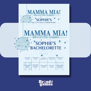 Mamma Mia Bachelorette Bingo: Fun Girls Night Party Game (Printable PDF