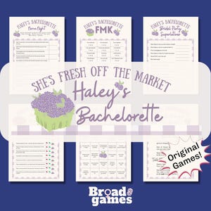 Lot de jeux EVJF fraîchement sortis du marché | Jeux de Bach imprimables modifiables | Téléchargement numérique PDF | Soirée amusante entre filles | Fête nuptiale
