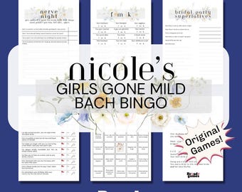 Bachelorette Party Game Bundle: Girls Night Out Games (Printable PDF Downloadable)