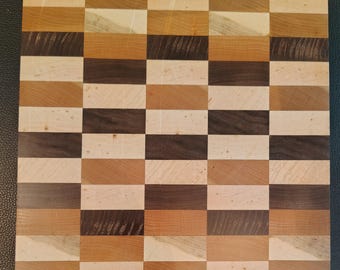 Walnut, Maple and Cherry Cutting Board / Bar Board