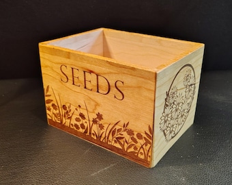 Solid Cherry Seed Box