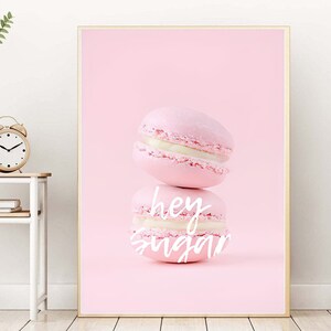 Hey Sugar Pink Prints Home Wall Art Wall Decor Prints Gifts A3 A4