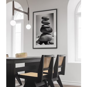 Zen Cairn (Printable Decor, Cairn, Modern Neutral Minimalist Wall Decor, Printable, Digital Art)