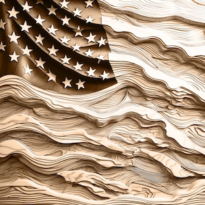 Laser Burn PNG | 3D Illusion | Engrave | Laser Ready |  Lightburn File | Digital Design File | Eagle Head - Veteran-  American Flag 3D