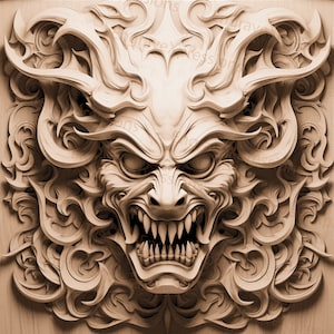 Laserbrand PNG | 3D illusie | Graveren | Laserklaar | Lightburn-bestand | Digitaal ontwerpbestand | Kwaad | Demon | Duivel - 1