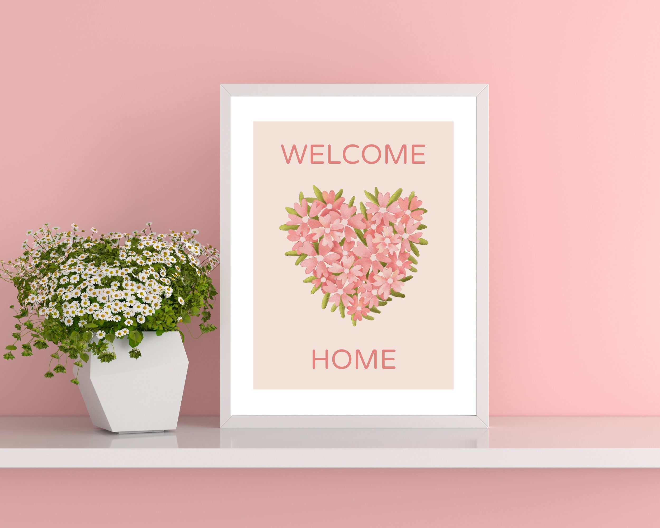 Welcome Home Printable Housewarming Gift Welcome Home Wall Art 