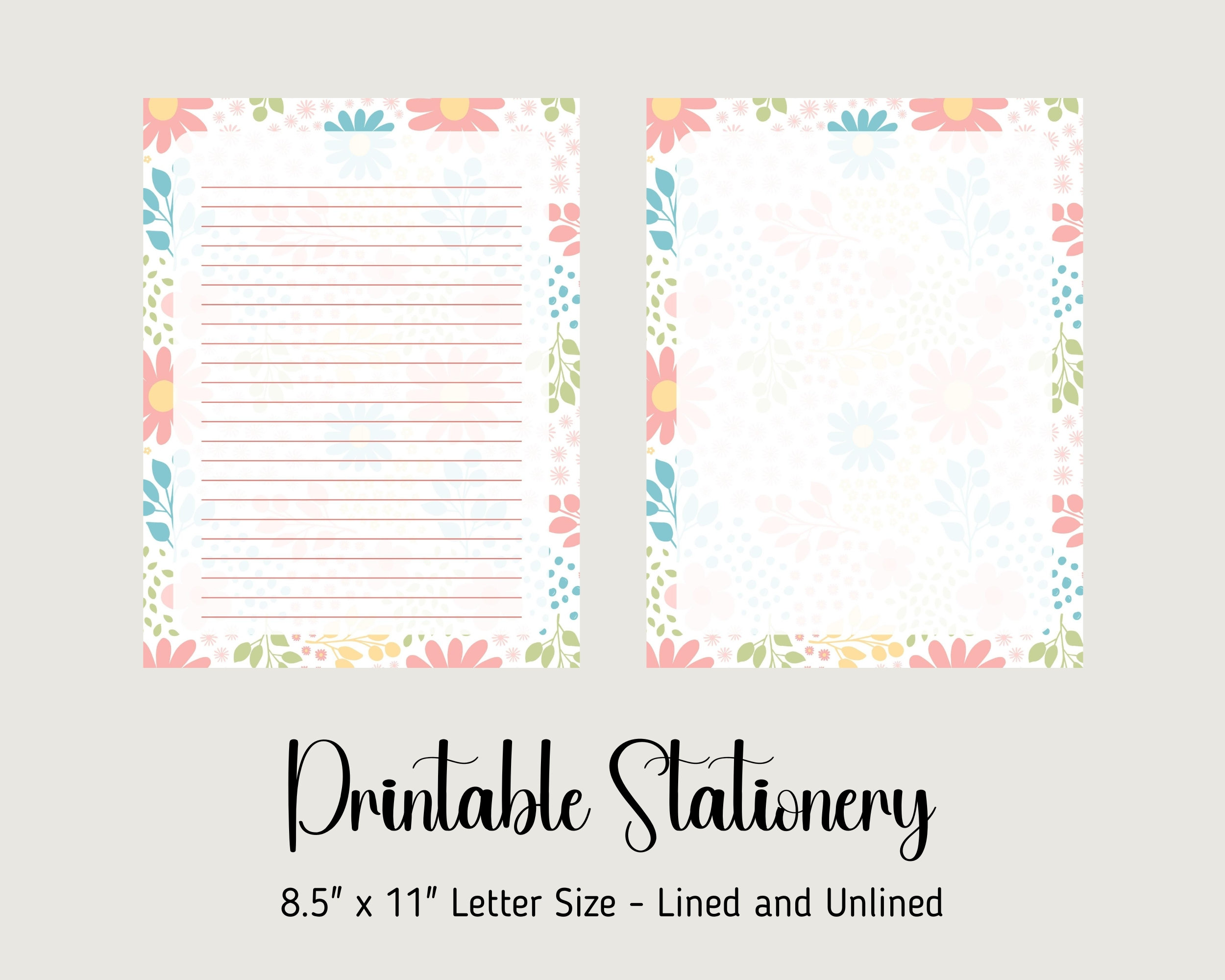 Free Printable Fall Writing Paper Stationery