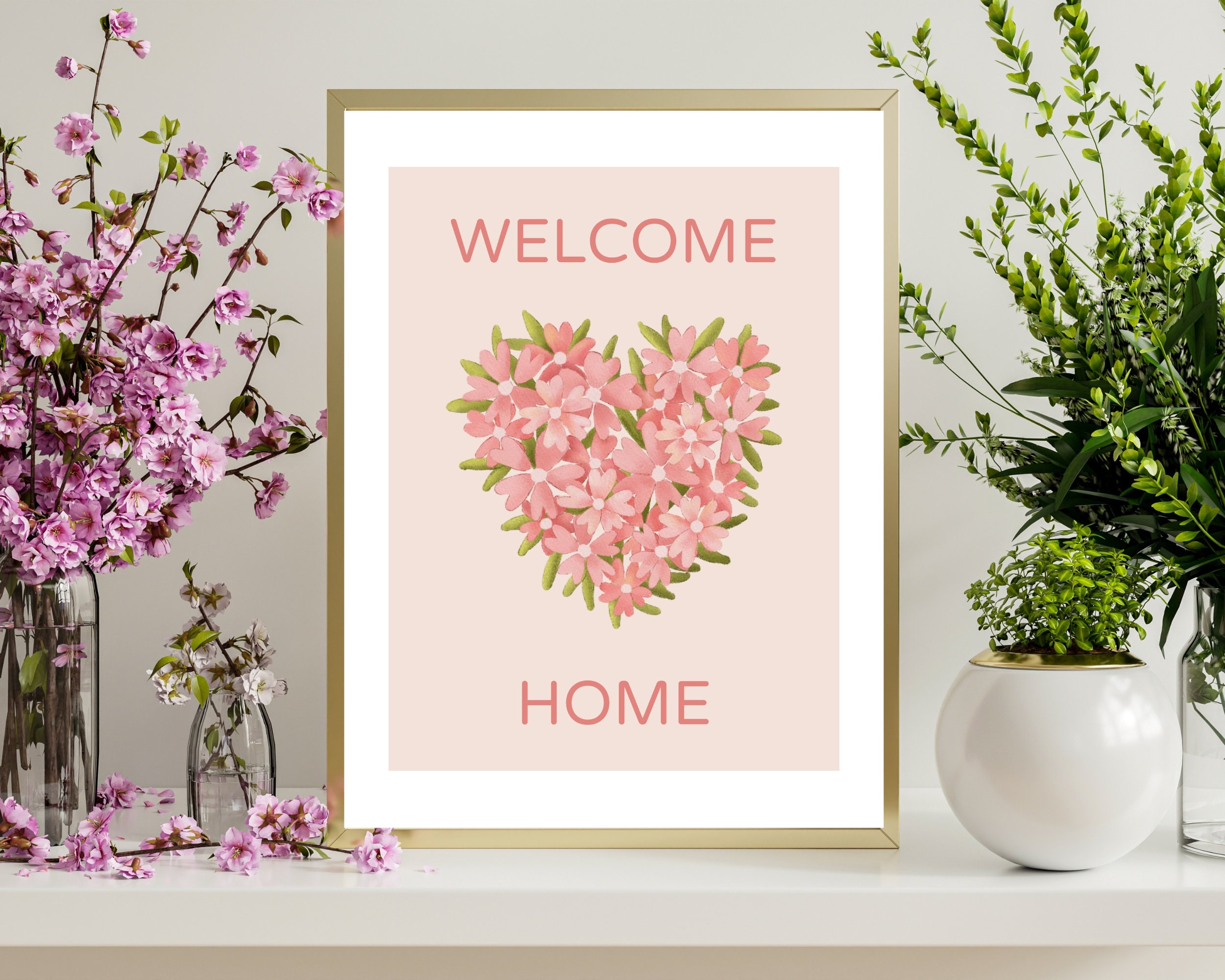 Welcome Home Printable Housewarming Gift Welcome Home Wall Art 