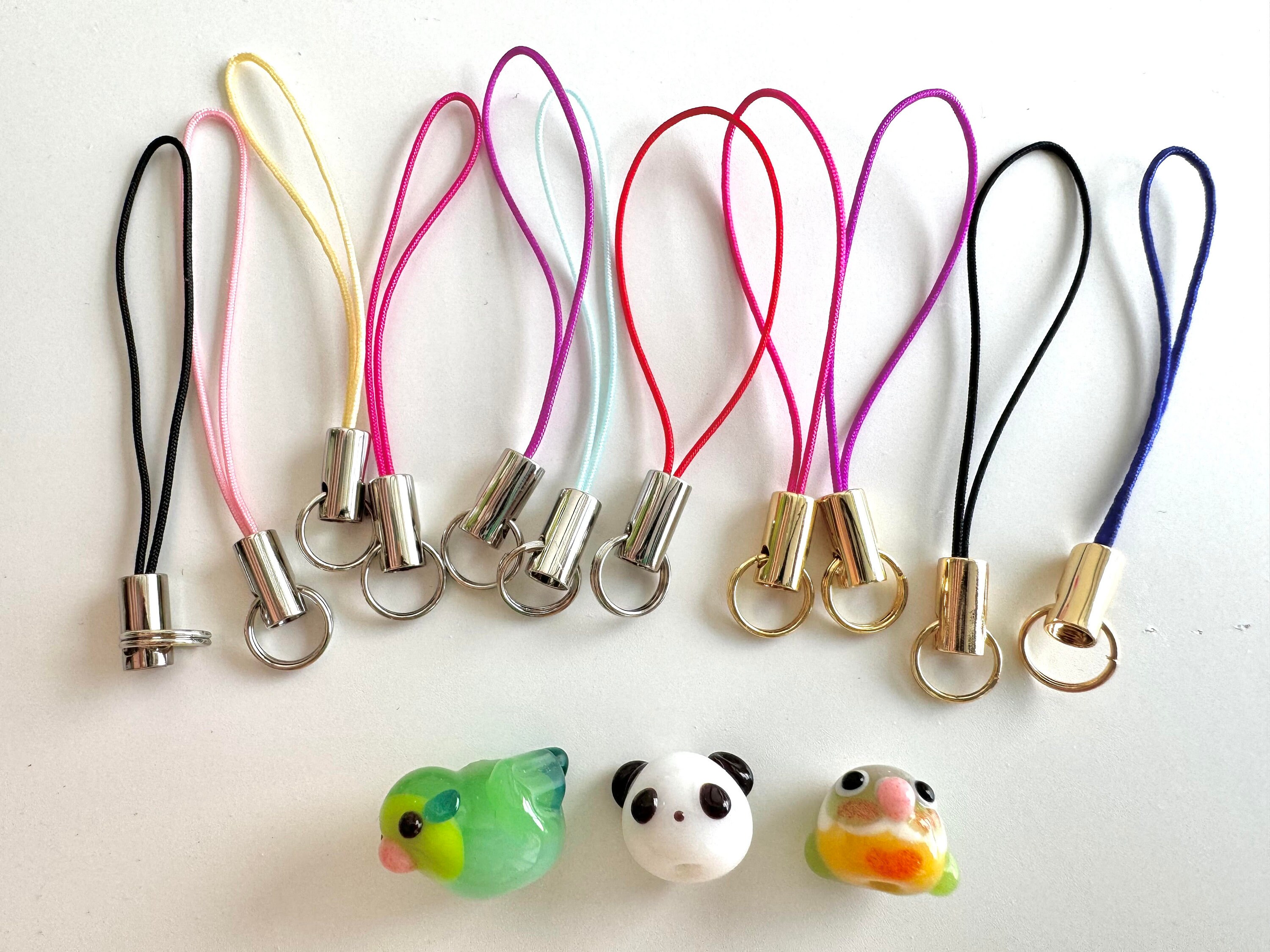 Handmade Lampwork Glass Monkey Bead: Clip on Charm, Zipper Pull