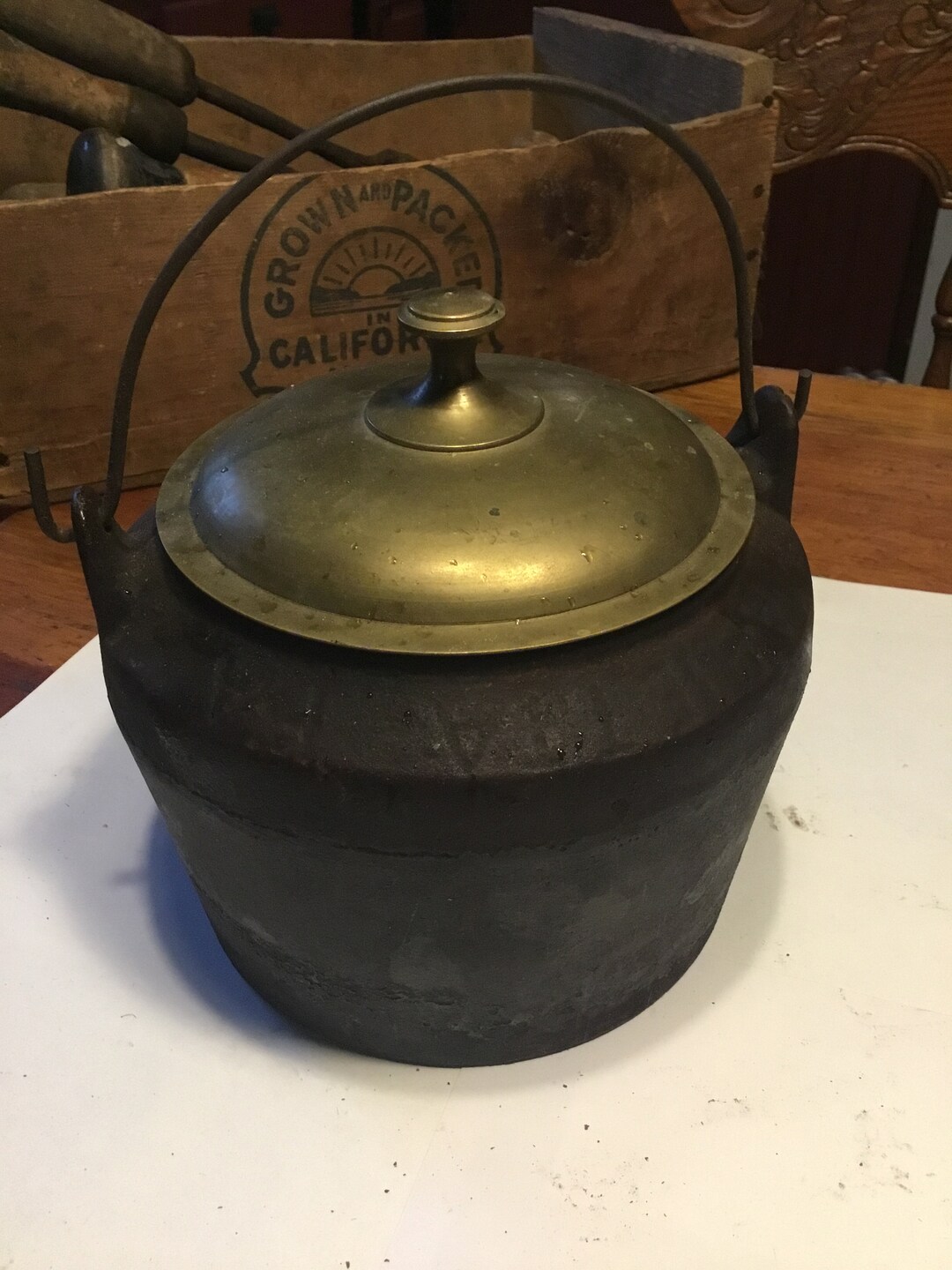 Primitive 2 Marietta Cast Iron Pot Etsy