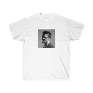 Brad Pitt Black & White Classic Fit Cotton Tee