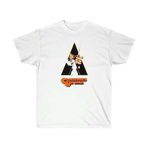 Retro A Clockwork Orange Classic Fit Cotton T-shirt - Cool Graphic Print for Movie Fans