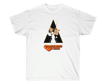 Camiseta de algodón Retro A Clockwork Orange Classic Fit - Estampado gráfico genial para fanáticos del cine