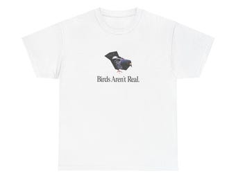 Camiseta "Los pájaros no existen" - Camiseta divertida sobre teorías de la conspiración - Camiseta retro con meme de paloma espía - Camiseta gráfica viral