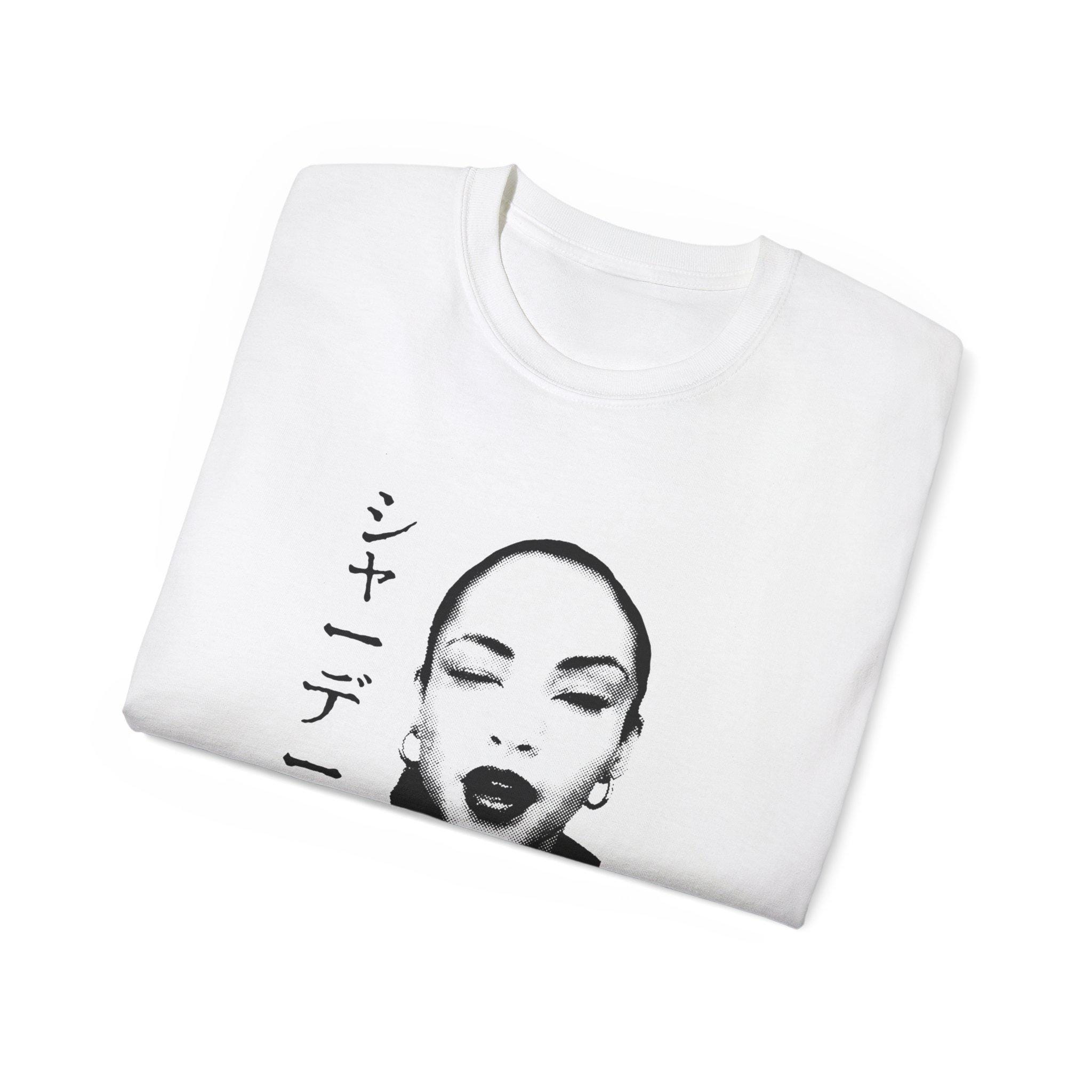 Sade Cool Graphic T-shirt With Japanese Script - Vintage Classic