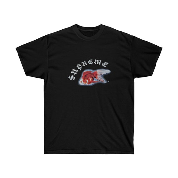 Supreme T shirt With Classic Fit and Koi Fish Print Streetwear Etsy